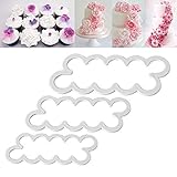 Honmofun Rose Cookie Fondant Molds Sugarcraft Cutters Edible Flowers Cake Decorations Mold Springerle Cookie Bowl Mold Cookie Molds Baking Silicone 3D Rose Flower Shortbread Cookie Mold