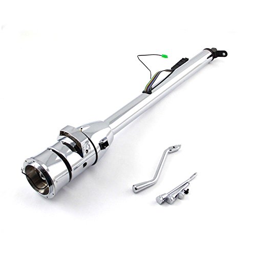 Hot Rod Chrome Tilt Auto Steering Column 30" GM No Key& Adapter & Shift Indicator