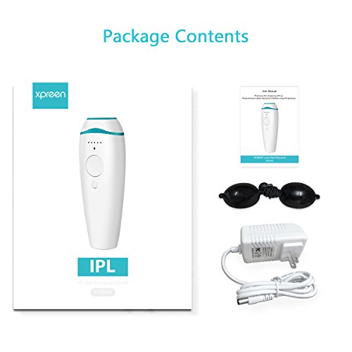 Xpreen IPL Hair Removal Device for Face and Body, Hair Removal System with Instense Pulsed Light