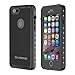 OUNNE iPhone 6/6s Waterproof Case, IP68 Certified with Touch ID Underwater Full Body Cover SandProof Shockproof Snowproof for iPhone 6/6s (Black)