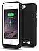 iPhone 5S Battery Case, iPhone SE Battery Case, JIUNAI iPhone 5S Portable Charger Recharge External Power Bank Charging Case 2500 mAh Battery Backup Protective Charger Case for iPhone 5 5S SE Black