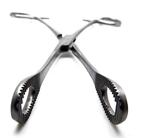 Foerster Sponge Forceps 8" Straight Serrated Surgical Holding Veterinary Instruments