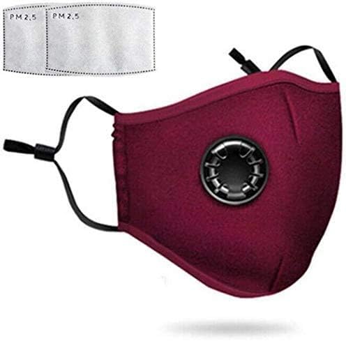 2020 Safety Dust Cover with 2 PM 2.5 Filters, Easy Breathe Reusable Washable Face Dustproof, Protection from Dust, Pollen, Pet Dander, Other Airborne Irritants