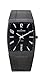 Skagen Men's 851LTBB Skagen Denmark Black Titanium Rectangle Watch