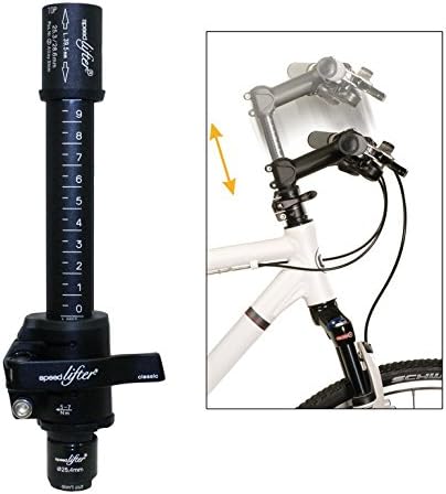 Handlebar Adjustable Speed Lifter, SICT14 Ø25,4 mm Sleeve 39,5 mm Black, 14 cm