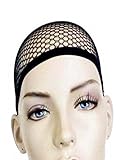 Open end Black Mesh Net Wig Cap Liner 1 Pack