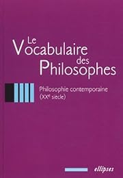 Le  vocabulaire des philosophes