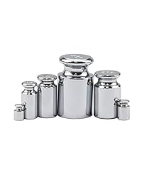 EAONE   Juego de calibración de pesas (6 piezas, 0.04 oz, 0.07 oz, 0.18 oz, 0.35 oz, 0.71 oz, 1.76 oz, para equilibrio de escala digital con 1 pinza de calibración, 1 paño de limpieza y 1 pincel)