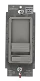 Leviton 6633-P0G SureSlide 600W Preset Incandescent Dimmer, 3-Way, Gray