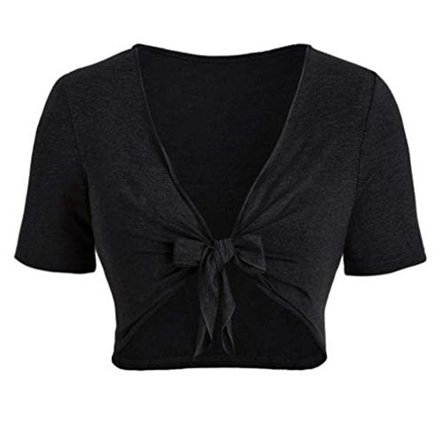 Women's Vintage Patchwork Swing Casual Party Dress Short Sleeve Lemon Pineapple Skirt (S, Black 3)