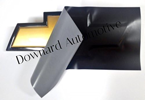 Auto Emblem Vinyl KIT Black Matte Decal (overlay) You Cut Chevy emblem covers from (2) 11" x 5" Sheets - Includes Knife - Wrapping Instructions - by DownardWraps™