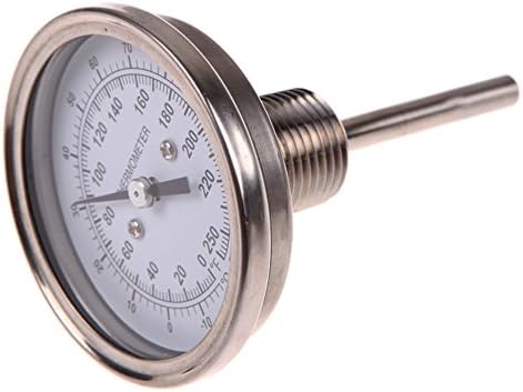 WinnerEco 3 x 1/2inch Stainless Steel Thermometer Moonshine Still Condenser Brew Mash Tun