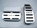 Ushopkins AT No Drilling Automatic Car Gas Brake Pedal Cover Accelerator Brake Foot Rest Pedals Covers For HRV Silver