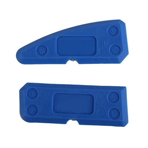NiceButy 4PCS Caulking Tool Kit Joint Sealant Silicone Grout Remover Scraper Blue - Thumbnail 5