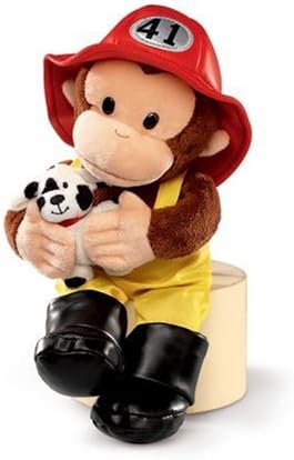 Russ Berrie 12-Inch Curious George Fireman