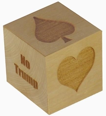 Gigantic Wooden 2 Inch (51mm) Laser Engraved Suit Marker Cube
