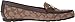 COACH Olive Signature Canvas/Leather Loafers (8) Khaki/Chestnut