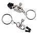 2Pcs Metal Nipple Clamp Breast Clips with Rings Body Massage Adult Product Couple Game Sex Toythumb 2