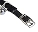 BINGPET Diamond Cat Collar, Adjustable Soft Velvet Leather Safe Kitten Collar with Shiny Rhinestones and Bells, Girl Boy Bling Stylish Cat Collars with Safety Elastic for Small Medium Cats,Black