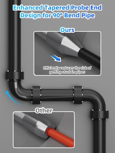 Caméra d'inspection de Drainage, Camera Canalisation 30m avec Enregistrement Vidéo et Audio, Camera HD pour Egout avec Sonde 18mm et Batterie 2100mAh, Endoscope Canalisation avec Carte TF 16 Go