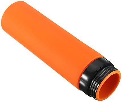 FLAGGER-Sports Soft Water Bottle Silicone Folding Drinking Kettle Camping Travel Water Bottle ,Orange