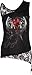 Spiral - Womens - HANDS OF SORROW - Adj Shoulder Lace Top Black - L