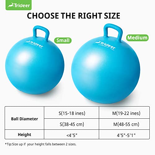 Trideer Hopper Ball Kids Exercise Ball Multi-Function, Jump Ball