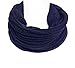 LETHMIK Functional Slouchy Beanie Unisex Skully Hat Warm Infinity Scarf in 3 Colors ,Navy Blue,One Size (Elastic)