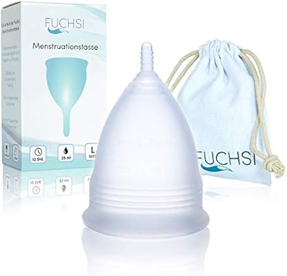 FUCHSI Vaso menstrual L | 100% libre de sustancias nocivas Silicona médica | Marca alemana
