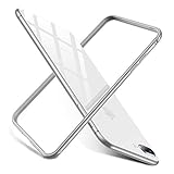 RANVOO iPhone 7 Plus Premium Bumper Case, Flexible Protective Aluminum TPU Hybrid Bumper Frame for Apple iPhone 7 Plus, MATTE SILVER, [ARMOR] …