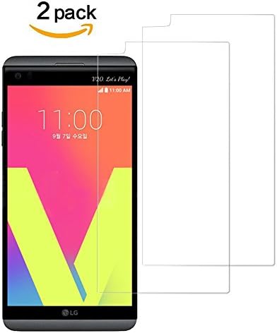 LG V20 Screen Protector ANVIEWER Anti-Glare &amp; Anti-Scratch Resisant Anti-Fingerprint Tempered Glass Premium Touch Screen Protector for LG V20 [2 Pack] (LG V20 Screen Protector)