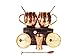 8 Piece Moscow Mule Set 100 Percent Copper Includes 2 16 fl oz Mugs, 2 Straws, 2 Coasters, Jigger, Stirrer for Cocktails Drink Making Mixing Bartending