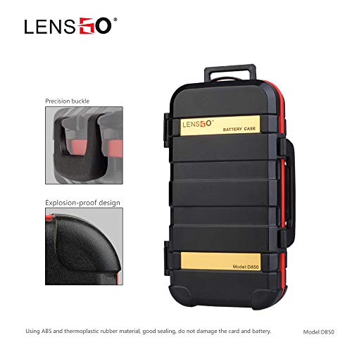 Camera Battery Case Holder and Memory SD TF CF Card Case Storage Box Waterproof Camera Battery Holder for LP-E6 /LP-E8 /LP-E10 /LP-E12 /LP-E17 /NP-FW50 /NP-W126 /NP-BX1 /EN-EL14 /EN-EL15 /NB-11L - Thumbnail 5