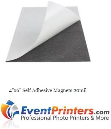 4" x 6" SELF-ADHESIVE MAGNETS (Pack of 100). Just peel back the protective paper and place your photo, it's that easy!