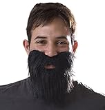 BeeSpring Novelty Fake Black Beard - Costume and Party