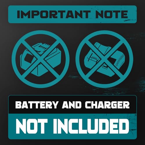 Ecarke 1400 Nm Impact Gun Battery (Set of Cups) Compatible with Makita 18V Batteries, Brushless 1/2 Inch 2800 RPM, Includes 6 Cups, for Car Tires (Tool Only)