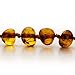 Natural Baltic Amber Teething Necklace For Babies - Anti Inflammatory, Drooling & Teething Pain Relief - Cognac Color - Polished - Unisex, 12.5 Inches, Screw Clasp, Knots - Perfect Baby Shower Gift