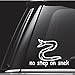 egeek amz No Step On Snek Car Window Decal Vinyl Decal Sticker For Car Truck Vehicle Window