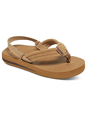 Quiksilver Carver Suede Toddler Sandal (Toddler), Tan Solid, 7 M US Toddler