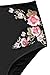 Cupshe Fashion Women's Floral Printing Halter Padding Bikini Set Beach Bathing Suit, Black (M)