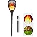 YUJENY Solar Flame Torch Lights Upgraded, Waterproof Dance Flame Lighting Solar Garden Light Outdoor Landscape Decoration Lighting Dusk to Dawn Auto On/Off (1 Pack)