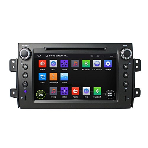 NewerStone Quad Core Android 4.4.4 Car Stereo for SUZUKI SX4 support GPS/DVD/AM FM Radio/Steering Wheel Control/Bluetooth/Wifi/3G/AV-IN/Map Card/16 Gb Memory