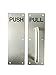 VRSS 304 Stainless Steel Commercial Push Pull Door Handle 100MM x 300MM x 1.2MM (Satin Finish)