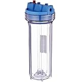 Pentek 158117 1/4" #10 Slim Line Clear Filter Housing