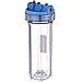 Pentek 158117 1/4" #10 Slim Line Clear Filter Housing primary