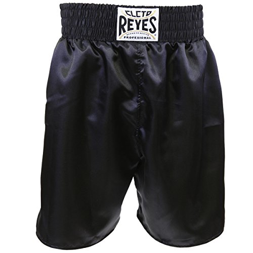 Ringside Cleto Reyes Satin Classic Boxing Trunks - Small (32") - Black