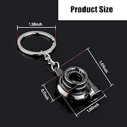GKmow Pack-1 Car Polished Turbo Keychain, Ring