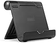 Anker Multi-Angle Aluminum Stand for Tablets, e-readers and Smartphones, Compatible with iPhone, iPad, Samsung Galaxy / Tab, Google Nexus, HTC, LG, Nokia Lumia, OnePlus and More- (Black)