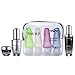 2pcs/Pack TSA Approved Clear Travel toiletry Bag | Quart Sized with Zipper bags | 3-1-1 Carry-On Airline Compliant Bag Packing Organizers