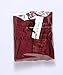 FACE N FACE Women's High Waisted A line Street Skirt Skater Pleated Full Midi Skirt Small Wine Red